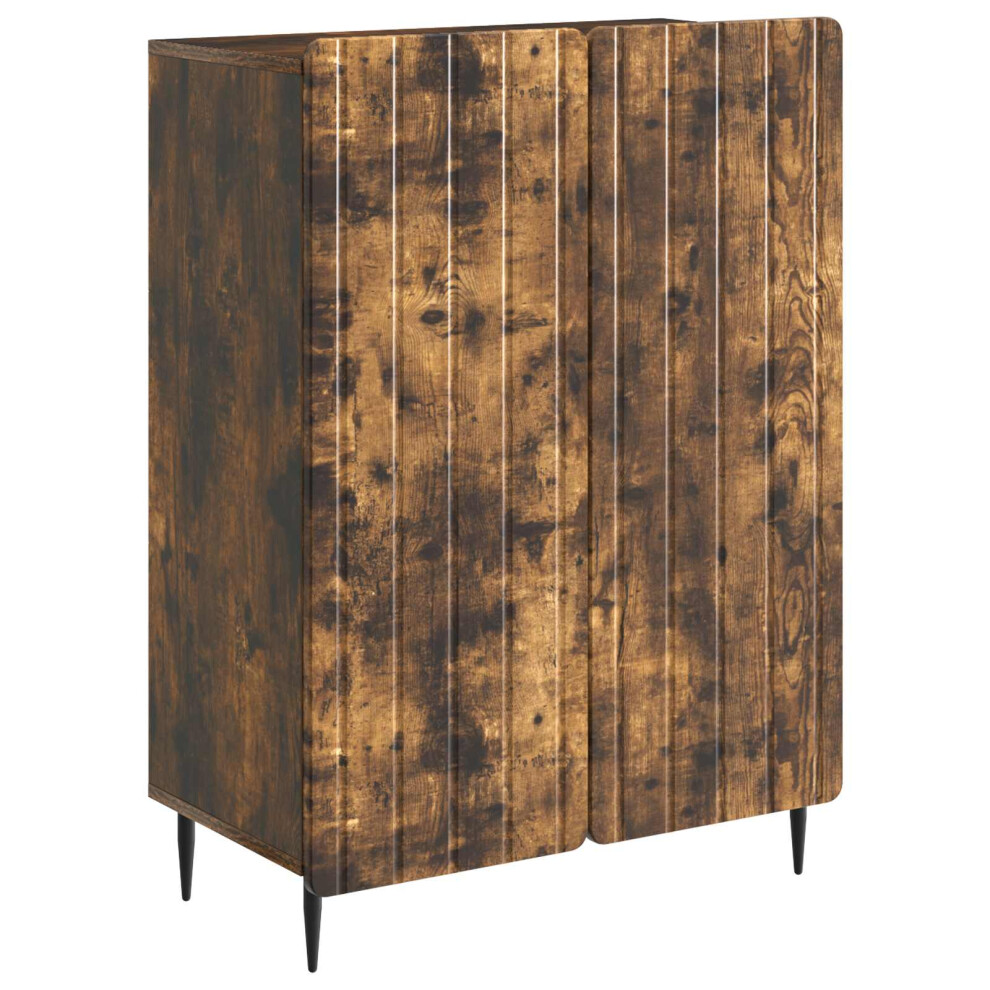 Vidaxl Sideboard Smoked Oak 66 X 34.5 X 92 Cm Engineered Wood