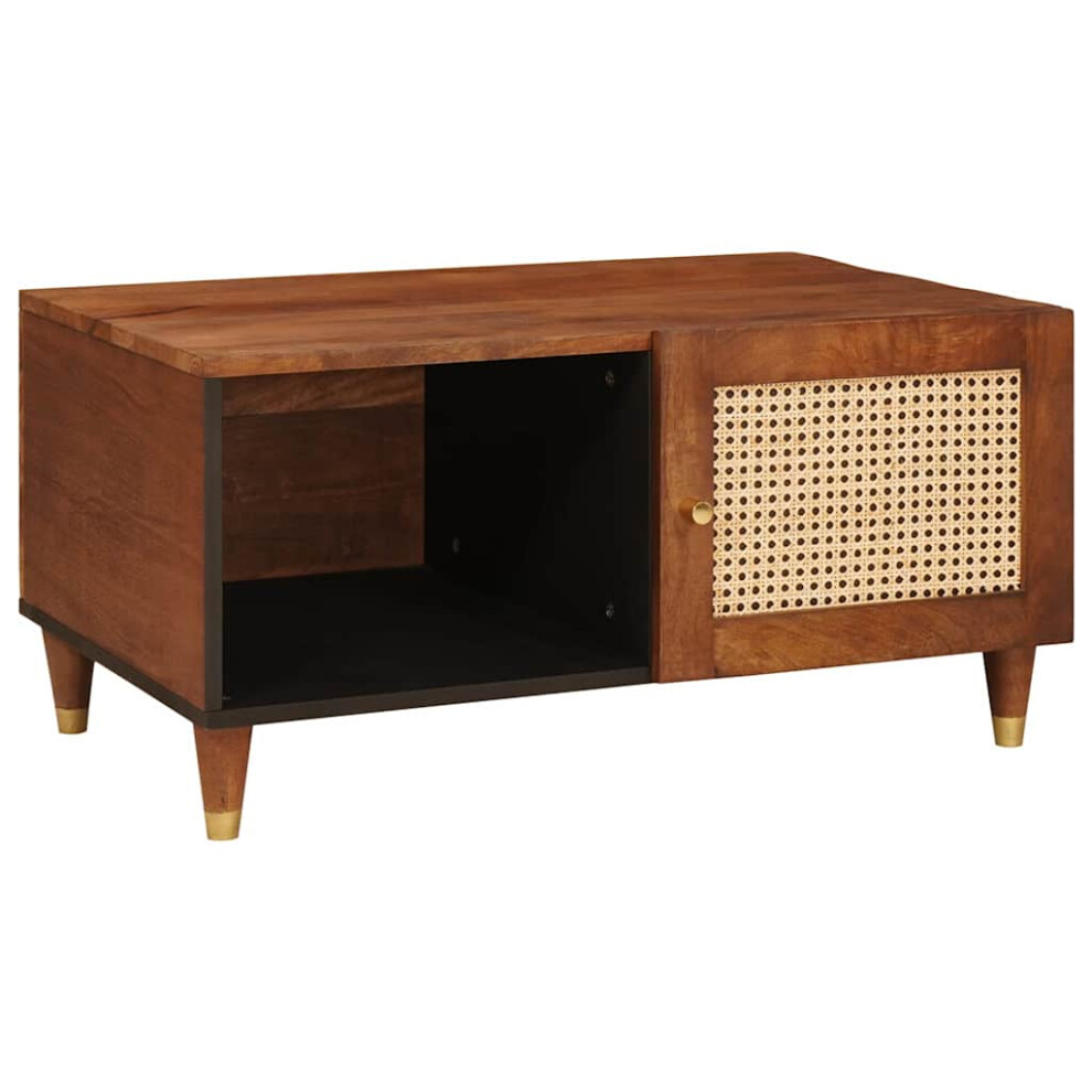 Vidaxl Coffee Table 80 X 50 X 40 Cm Solid Mango Wood