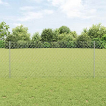 vidaXL Welded Wire Fence 10 x 1 m (W x H) Hot-Dip Galvanised Steel