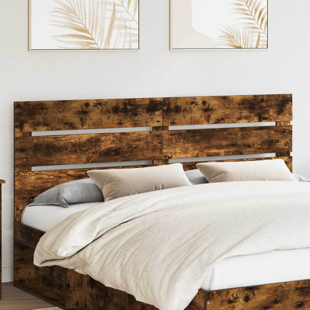 Vidaxl Headboard Smoked Oak Engineered Wood