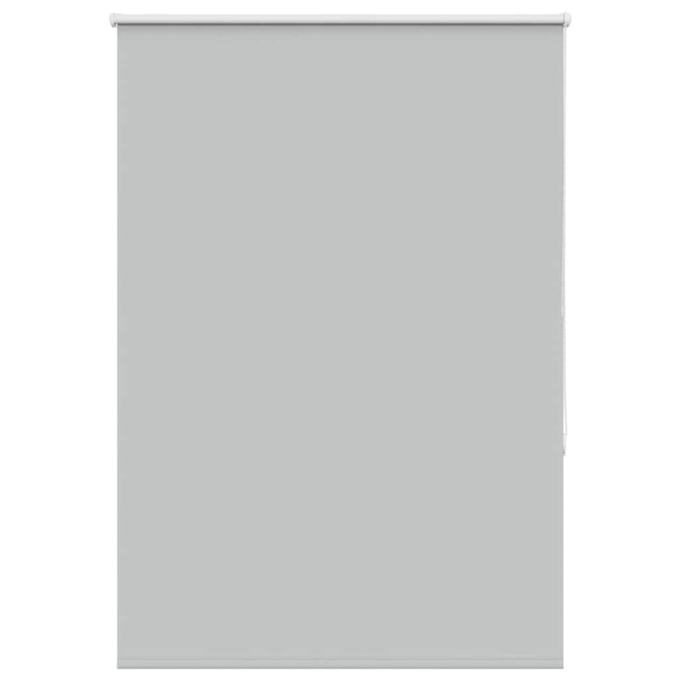 Vidaxl Roller Blind Blackout Light Grey 95X130 Cm Fabric Width 90.7 Cm Polyester