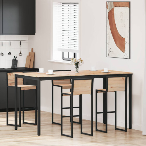 VidaXL vidaXL Bar Table Natural 200 x 100 x 105 cm Solid Pine Wood