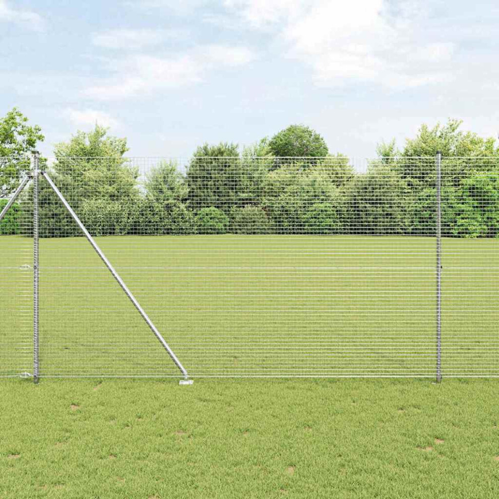 Vidaxl Welded Wire Fence With Spikes 50 X 1.5 M (W X H)