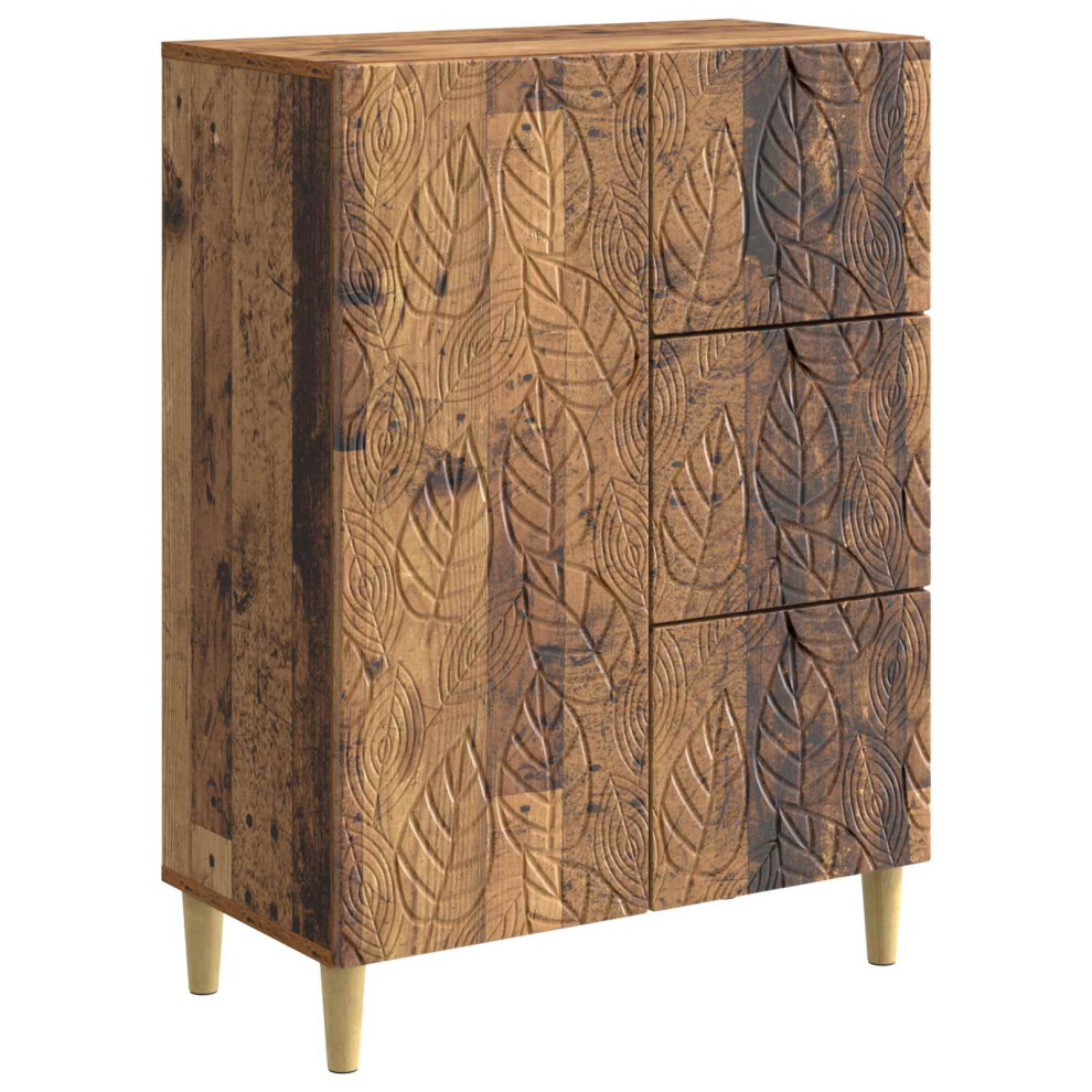 Vidaxl Sideboard Old Wood 66 X 34.5 X 90 Cm Engineered Wood