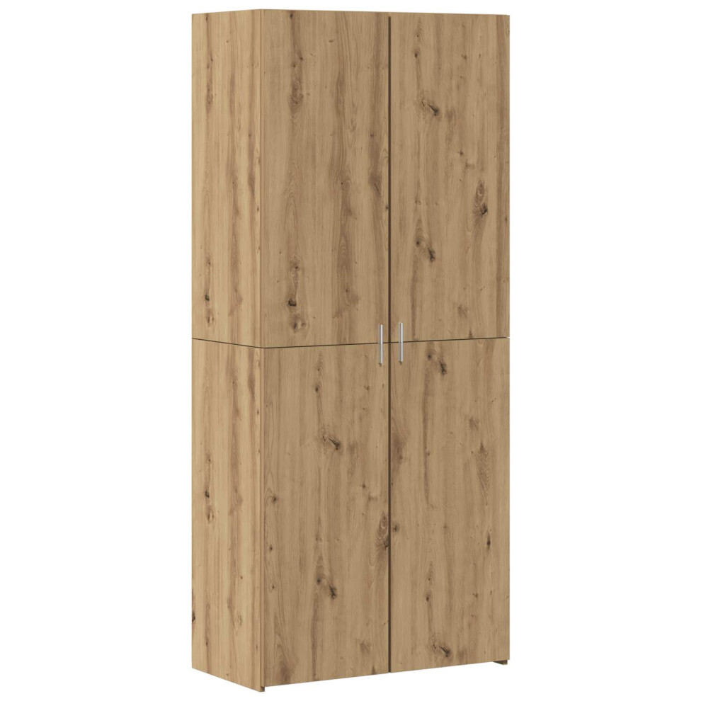 VIDAXL Artisan Oak Highboard - 2 pcs - Brown - Image 2