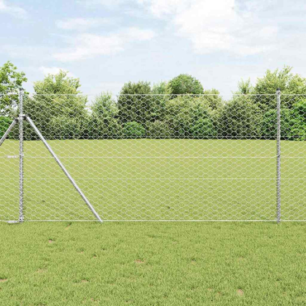 Vidaxl Ground Fix Welded Wire Fence 25 X 1 M (W X H)