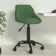 vidaXL Dining Chair Dark Green Velvet