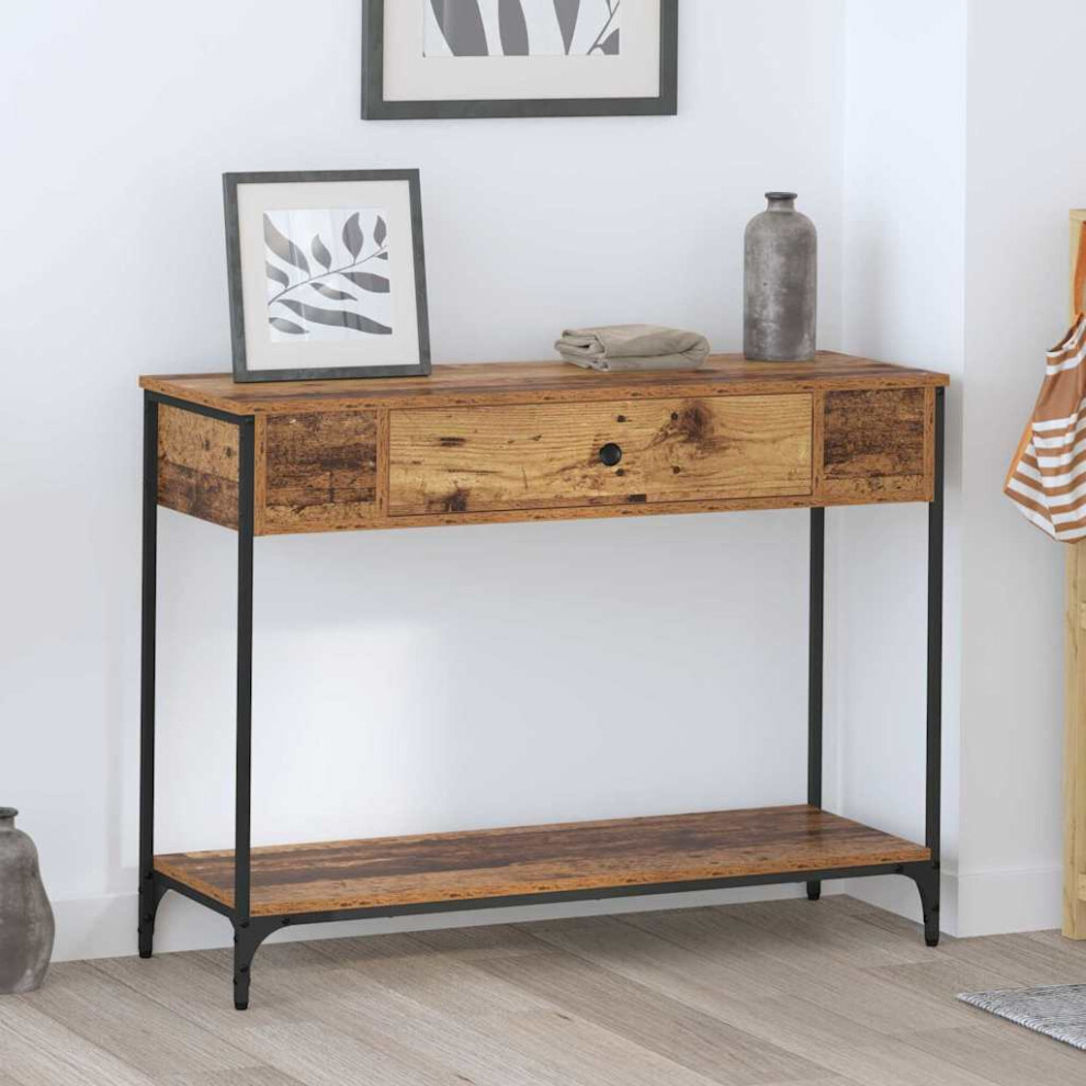 Vidaxl Console Table Other Old Wood 100 X 34.5 X 75 Cm Engineered Wood