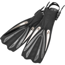 Pinne da Immersione per Nuoto e Snorkeling Regolabili 38-42 S/M Nero — attrezzatura snorkeling, pinne piscina