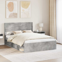 vidaXL Headboard Concrete Grey PB