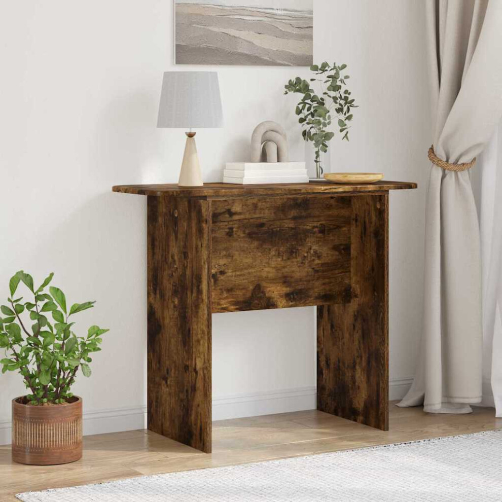 Vidaxl Console Table Smoked Oak 93 X 40 X 75 Cm Engineered Wood