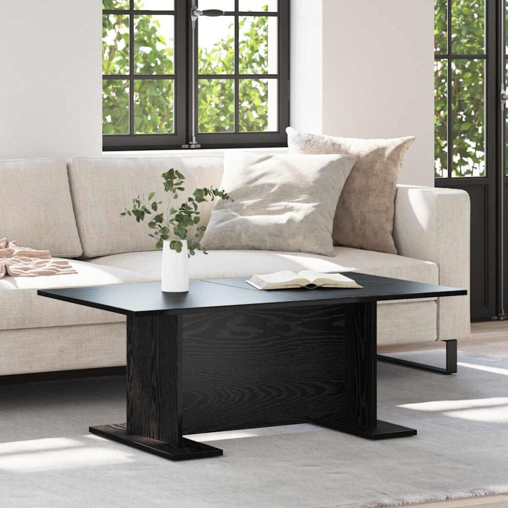 vidaXL - Coffee Table - 103.5 x 60 x 40 cm - Black - Image 2