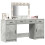 VidaXL vidaXL Dressing Table with Mirror Lights 3 pcs Grey Engineered Wood 3