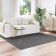 vidaXL Area Rugs Square PALMERAS Anthracite 120 x 120 cm Polyester