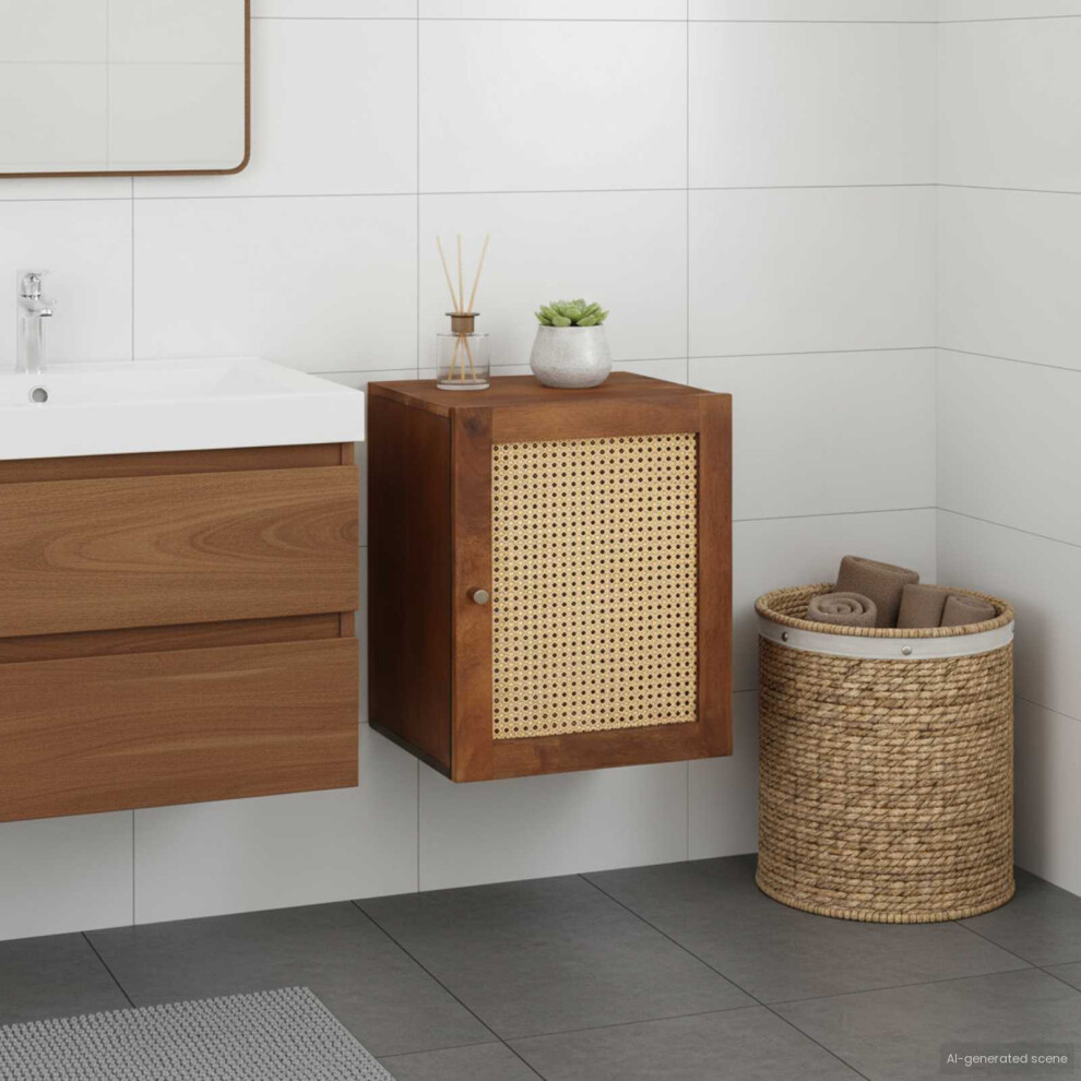 Vidaxl Bathroom Cabinet Brown 38 X 33.5 X 48 Cm Engineered Wood