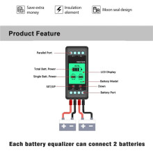 2X KBX102S Spannungsregler Batterieausgleicher Batterien Monitor Balancer Blei-Säure Li-Ion Connect Serie 24 36 48 60 96 V