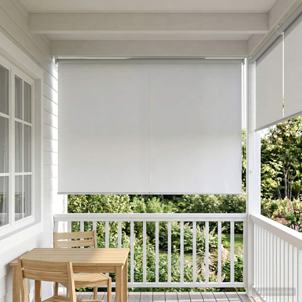 Vidaxl Outdoor Roller Blind Uv Protection 160 X 230 Cm White