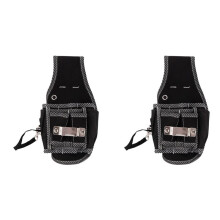 2X 9 in 1 Screwdriver Utility Kit Holder Top Quality 600D Nylon Fabric Tool Bag Electrician Waist Pocket Tool