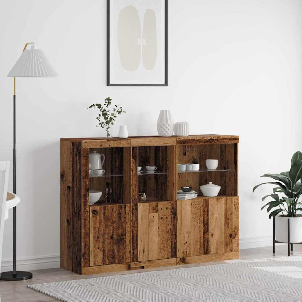 VIDAXL Engineered Wood Sideboard - Brown - 142.5 x 37 x 100 cm - Image 2