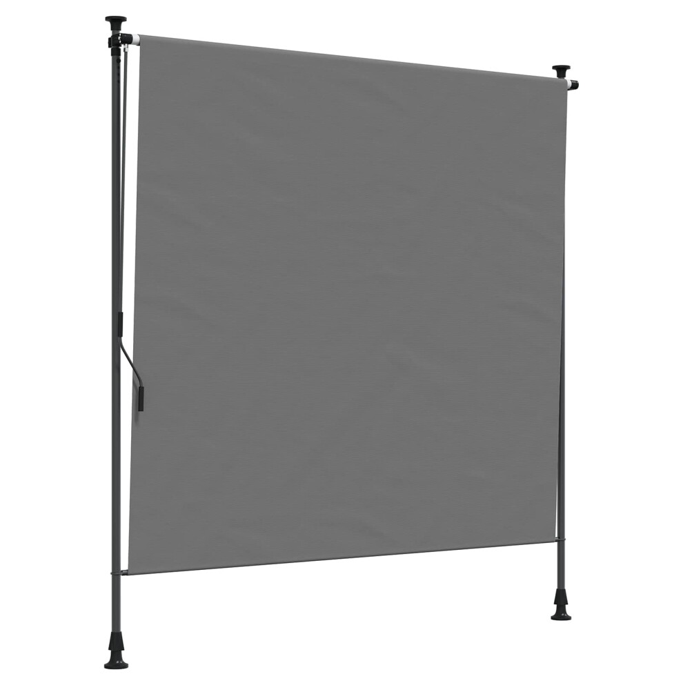 Vidaxl Outdoor Roller Blind Light Grey 150 X 270 Cm