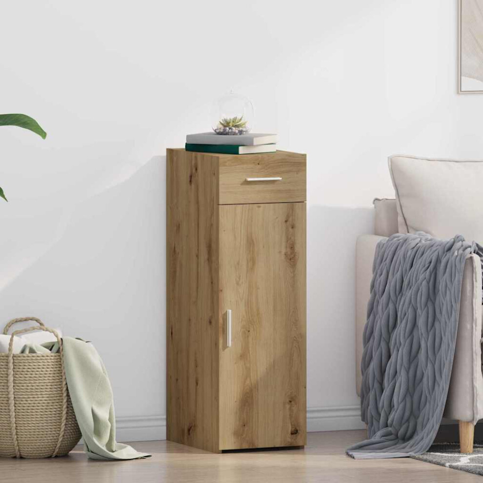 Vidaxl Sideboard With Drawer Artisan Oak 30 X 42.5 X 93 Cm