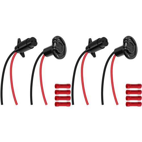 2X Trolling Motor Plug 12v/8 Gauge/2 Wire Trolling Quick Connector for Electric Boat Motor Trolling Plug Socket