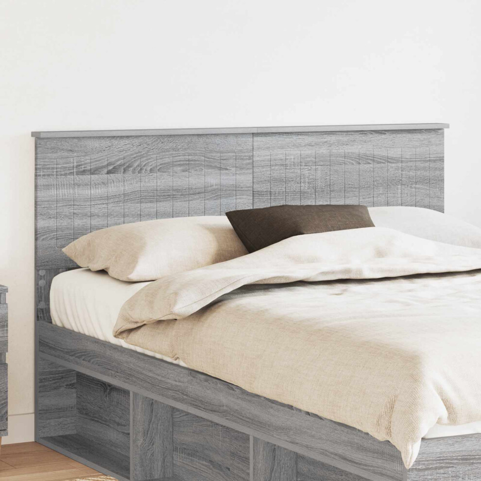 Vidaxl Headboard Sonoma Engineered Wood Grey