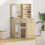 VidaXL vidaXL Dressing Table Set with Drawer 2 pcs Sonoma Oak Engineered Wood 1