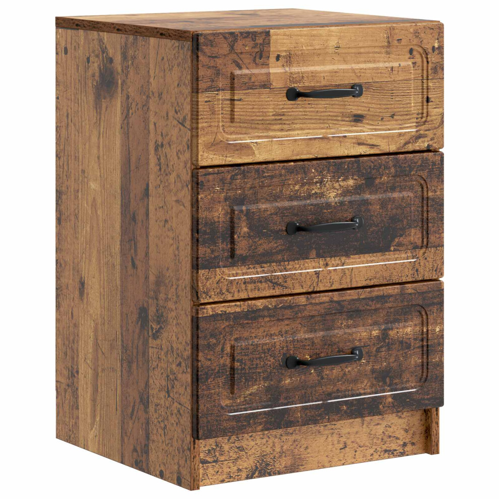 Vidaxl Bedside Cabinet Old Wood 43 X 41 X 63.5 Cm Engineered Wood
