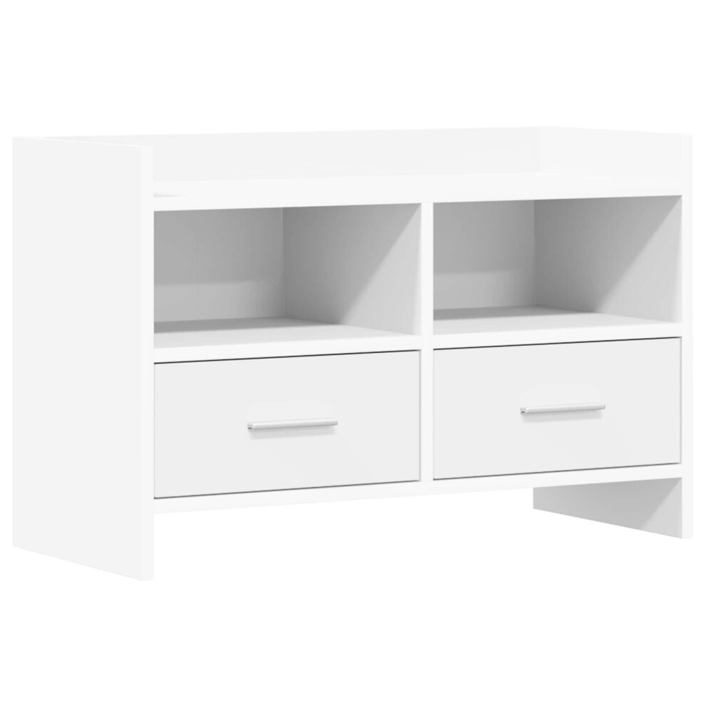 Vidaxl Tv Cabinet 71.5 X 33 X 47 Cm Engineered Wood White