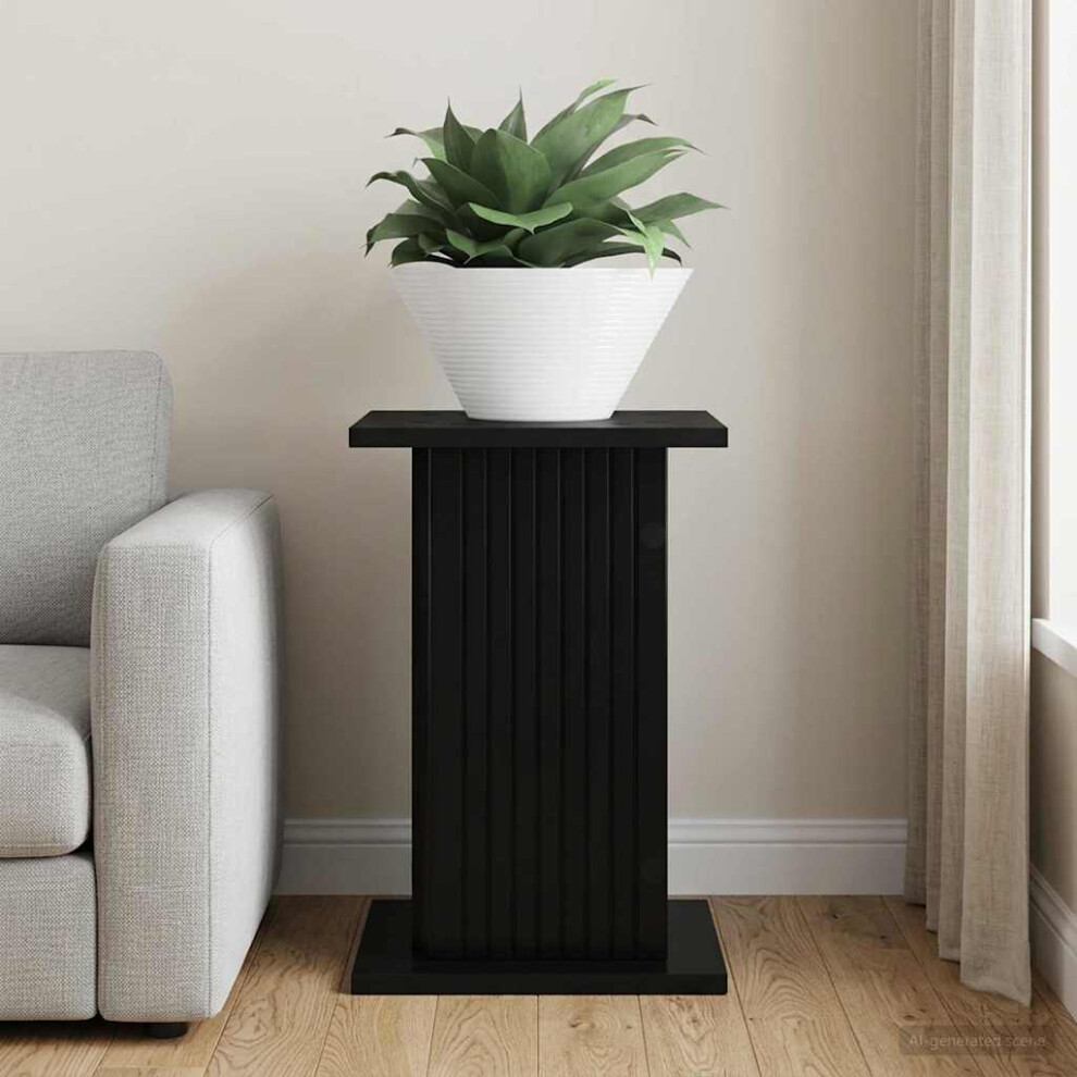 Vidaxl Plant Stand 30.5 X 30 X 43 Cm Engineered Wood Black