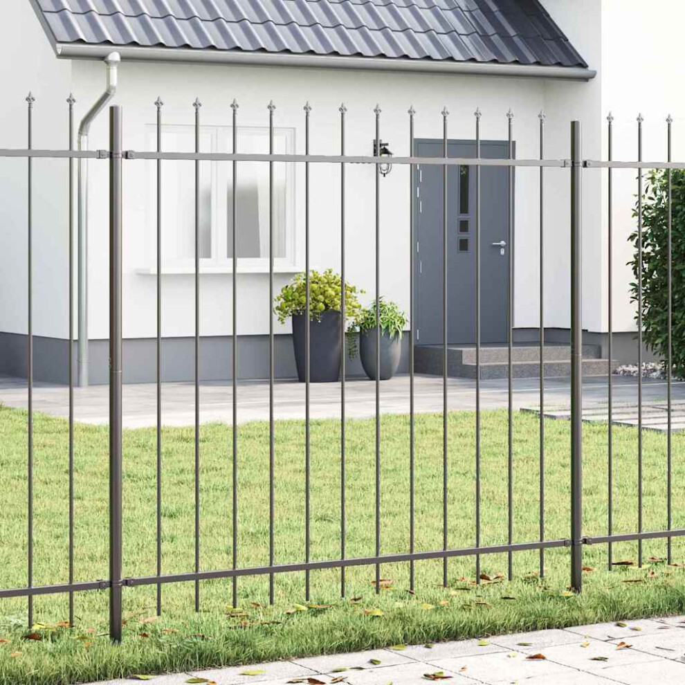 Vidaxl Garden Fence Woerden Grey 1.7 X 1.5 M Powder-Coated Steel