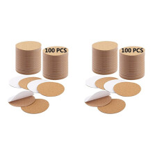 200 PCS Self Adhesive Cork for Coasters Bulk,Coaster Bottoms Self Adhesive,Round Coaster Backing with Self Adhesive