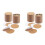 200 PCS Self Adhesive Cork for Coasters Bulk,Coaster Bottoms Self Adhesive,Round Coaster Backing with Self Adhesive 1