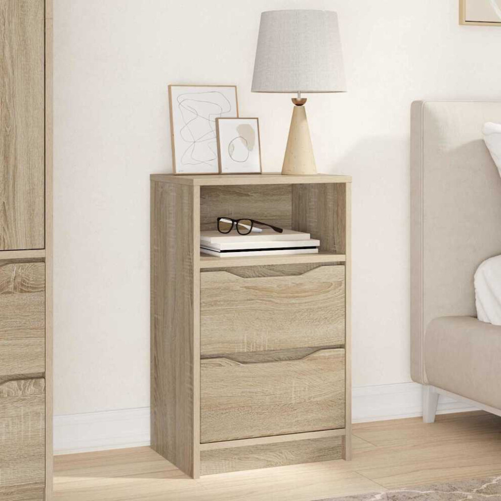 Vidaxl Bedside Table Sonoma Oak 40 X 30 X 467 Cm Engineered Wood