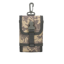 (ACU Camouflage) Inch Army 55 Tactical Bag For Mobile Phone Hook Cover Pouch Hard Wearing Case