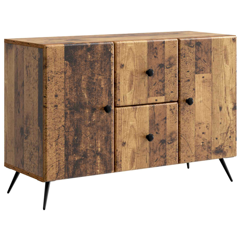 Vidaxl Sideboard Old Wood 89 X 34.5 X 60 Cm Engineered Wood