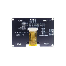 2pcs 2.42-Inch High-Contrast OLED Display Module - 128x64 Resolution,for I2C/SPI Interface, White
