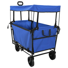 vidaXL Folding Hand Trolley Black 105 x 56.5 x 116 cm Oxford Cloth
