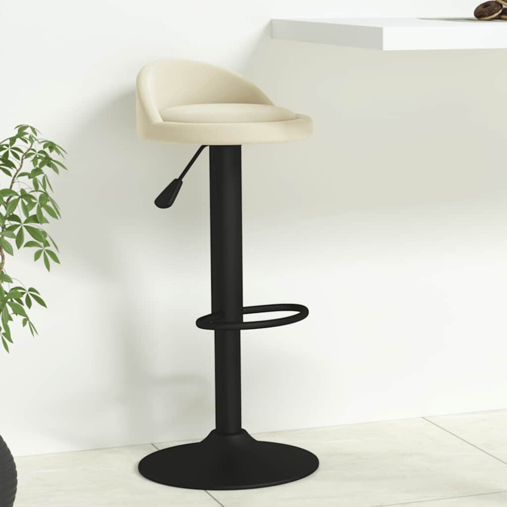 Vidaxl Bar Stool Cream Velvet