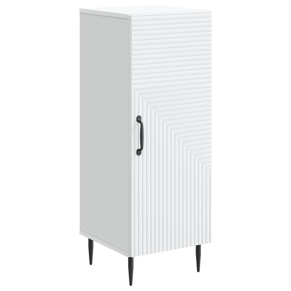 Vidaxl Sideboard 33 X 34.5 X 89.5 Cm Engineered Wood White