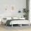 VidaXL vidaXL Bed Frame with Headboard White 150 x 200 cm Solid Pine Wood 1