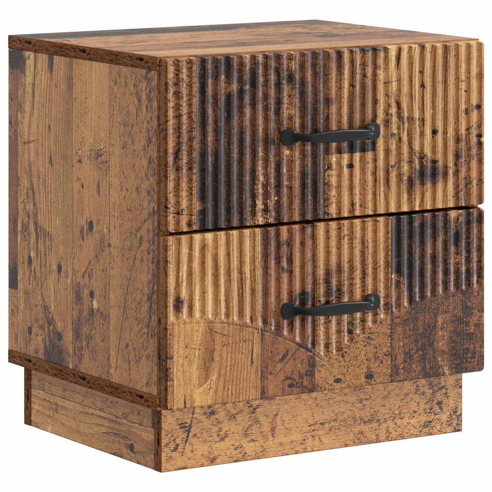 Vidaxl Bedside Cabinet Old Wood 43 X 34.5 X 44.5 Cm Engineered Wood