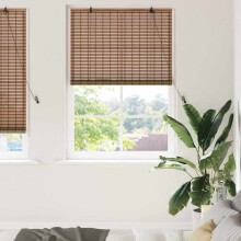 vidaXL Roller Blind Brown 110 x 220 cm Bamboo