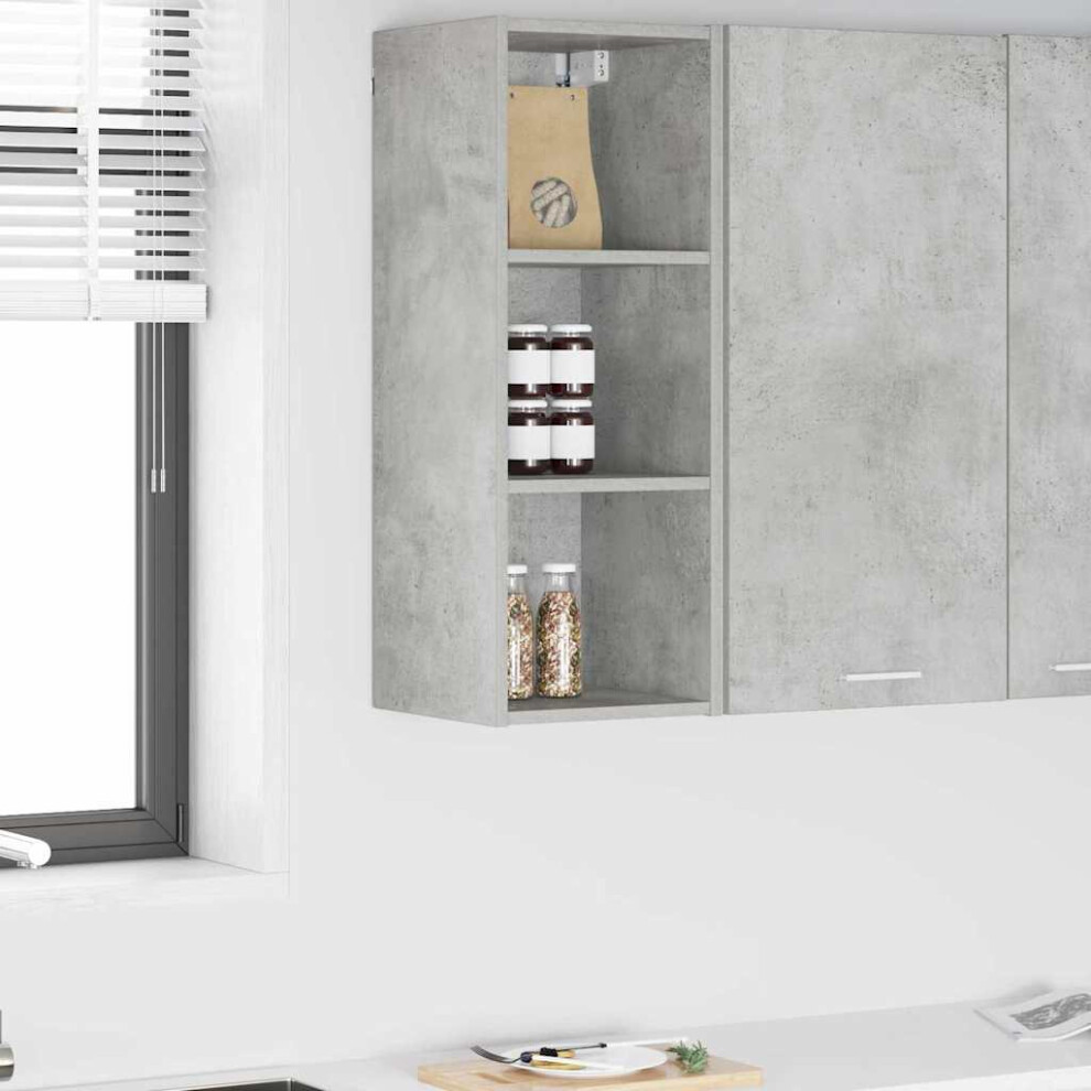 Vidaxl Hanging Cabinet Concrete Grey 30 X 29.5 X 80 Cm Engineered Wood