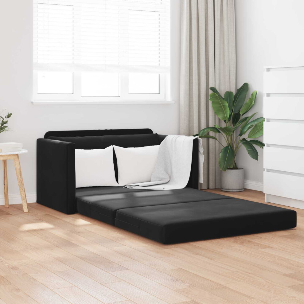 Vidaxl Folding Sofa Bed 124 X 71 X 78 Cm Velvet Black