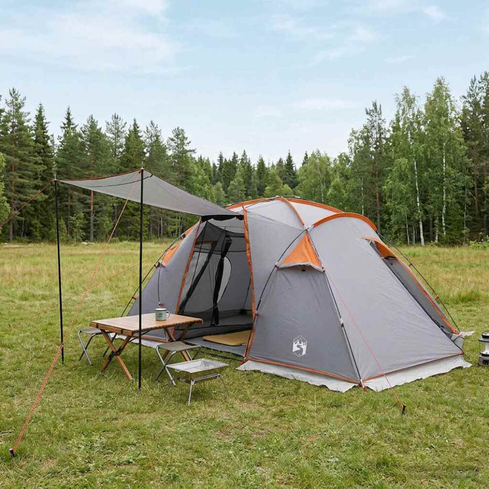 Vidaxl Tunnel Tent Grey And Orange 520 X 260 X 175 Cm
