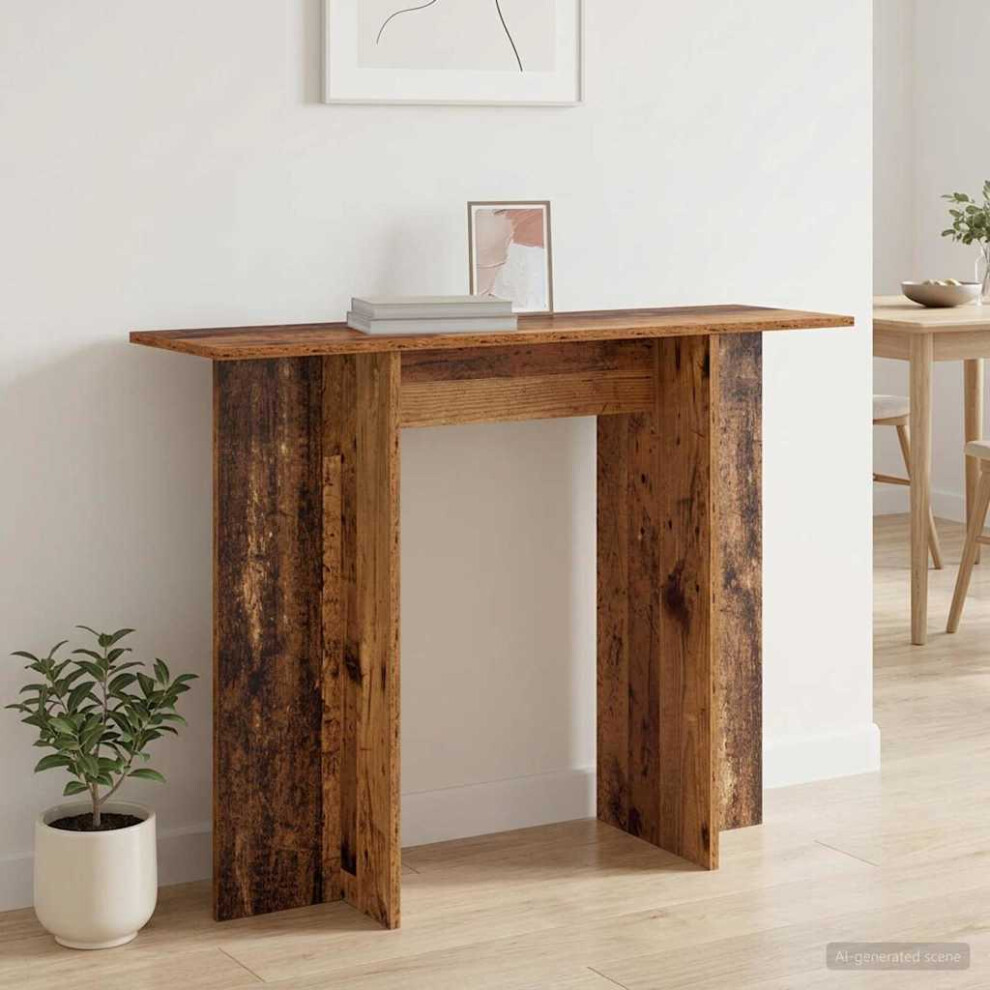 Vidaxl Console Table Old Wood 100 X 30 X 75 Cm Engineered Wood