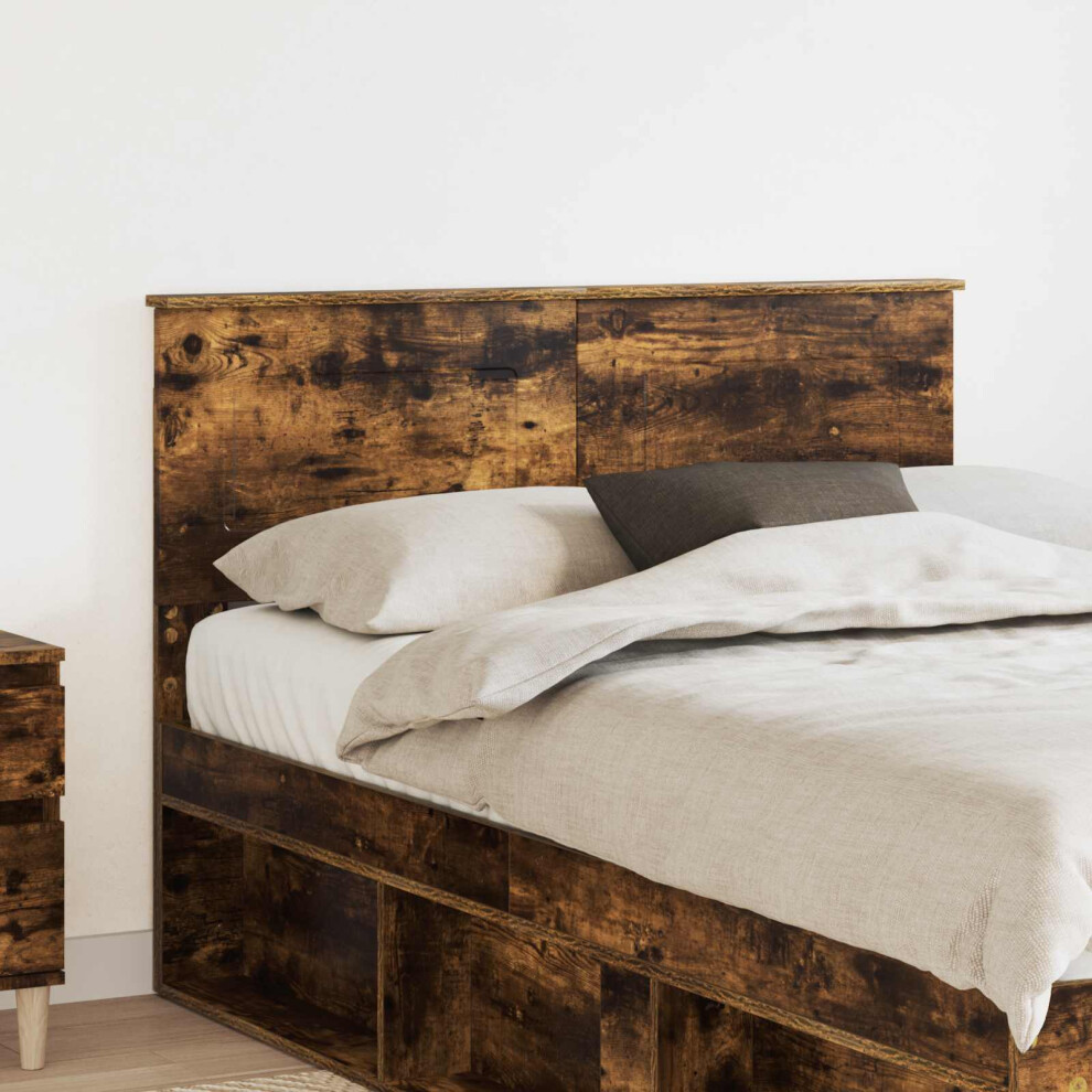 Vidaxl Headboard Smoked Oak Engineered Wood