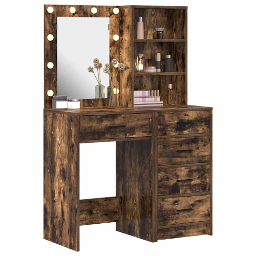 VidaXL vidaXL Dressing Table 2 pcs Brown 50 x 41 x 135 cm Engineered wood 1